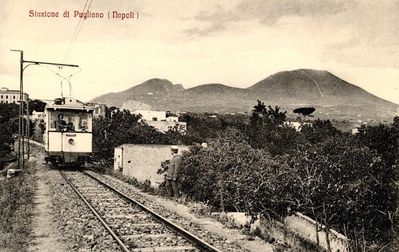 Vettura Ferrovia Vesuviana nei pressi di Pugliano
Collezione A. Cozzolino
Parole chiave: pugliano;ferrovia;vesuvio